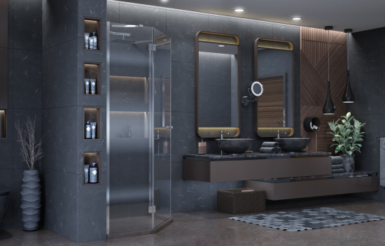 Душевой уголок Ambassador Diamond 12011111L 90x90 см