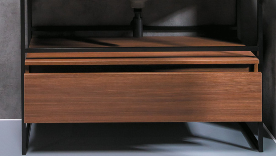 Мебель для ванной Armadi Art Loft 120 dark wood, напольная