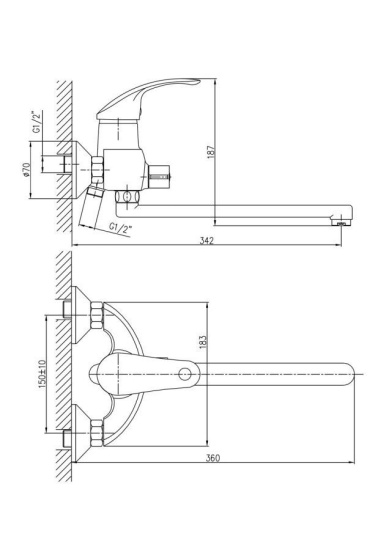 Смеситель для ванны Haiba HB21 HB2221