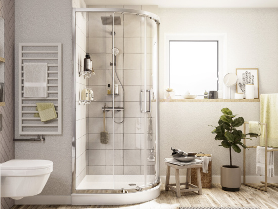 Душевой уголок Stworki Хельсинки 120x120 см профиль хром глянец