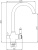 Смеситель для кухни Zorg Steel Hammer SH 723 BLACK BR
