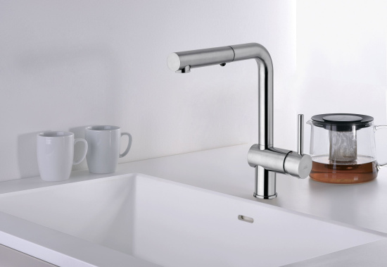 Смеситель для кухни Paffoni Light LIG285CR-MET
