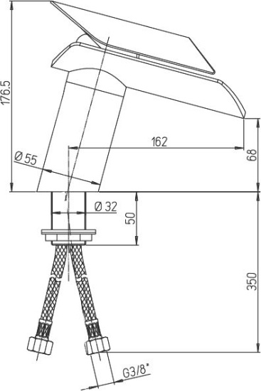 Смеситель для раковины Paini Morgana 73OP205LH золото PVD