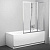 Шторка на ванну Ravak VS3 130 Rain, профиль сатин