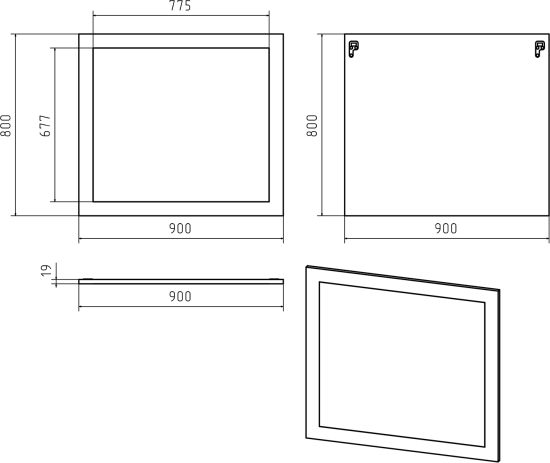 Мебель для ванной Misty Купер 90 L