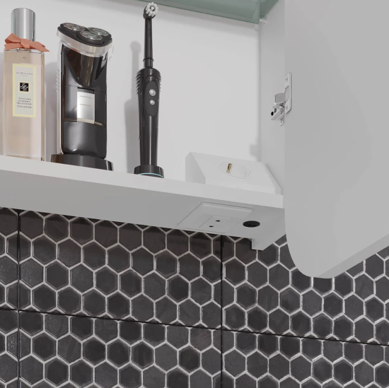 Зеркало-шкаф Opadiris Элеганс 90 премиум, с подсветкой