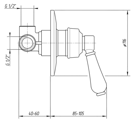 Смеситель для душа Migliore Ermitage ML.ERM-7030 Br