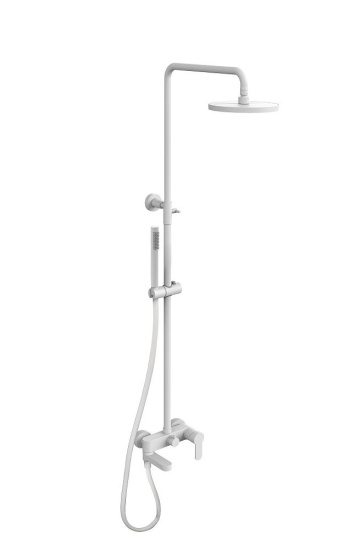 Душевой комплект Paffoni Light KITZCOL632BO006 белый матовый