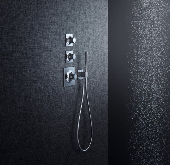 Шланговое подключение Hansgrohe Fixfit Porter Square 26486000 с держателем для душа