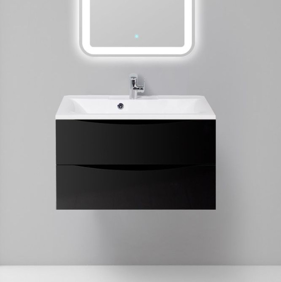 Мебель для ванной BelBagno Marino 80 nero lucido