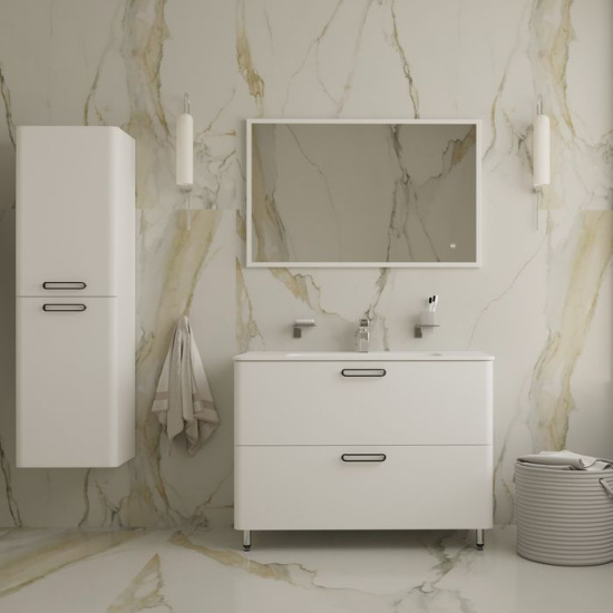 Тумба с раковиной Iddis Brick 100 напольная