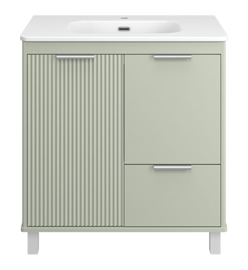 Тумба с раковиной Brevita Risacca Pistachio 80