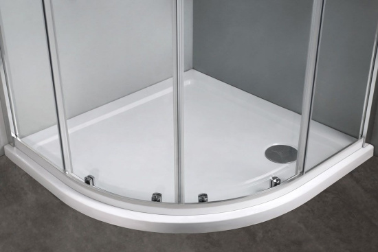 Душевой уголок Vincea Scala VSQ-2SC100CL 100x100, профиль хром, стекло прозрачное