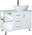 Тумба с раковиной Bellezza Рио 90 R белая Тумба с раковиной Bellezza Рио 90 R белая