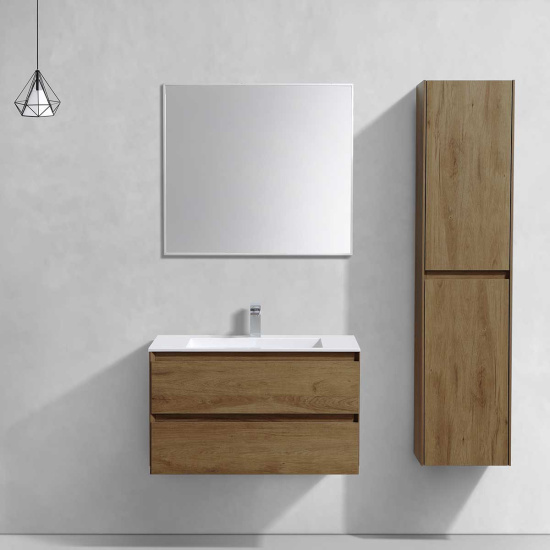 Мебель для ванной Vincea Luka 80 2 ящика, дуб табак