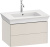 Мебель для ванной Duravit White Tulip 75 2 ящика, скандинавский белый шелковисто-матовый