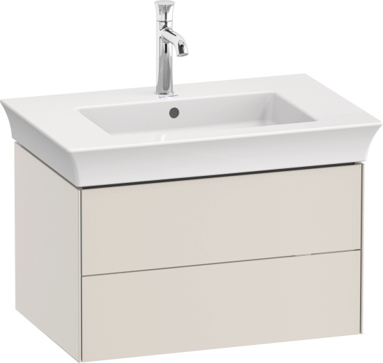 Мебель для ванной Duravit White Tulip 75 2 ящика, скандинавский белый шелковисто-матовый