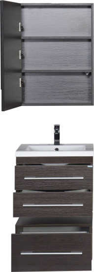 Зеркало-шкаф Aquanet Нота 58 камерино венге