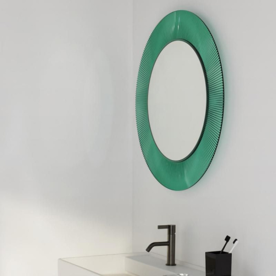 Зеркало Laufen Kartell by Laufen 80 изумрудное, с подсветкой