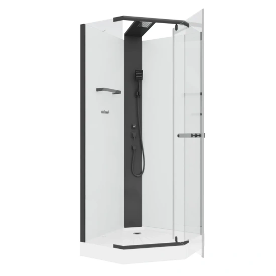 Душевая кабина Ceruttispa Chika 901B профиль черный