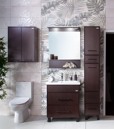 Зеркало Бриклаер Чили 70 венге С, с подсветкой