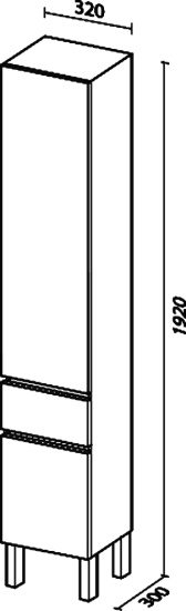 Пенал Sanvit Кубэ-3 белый глянец