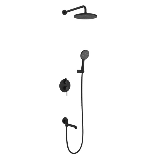 Душевая система Raglo R20.27.06 черный