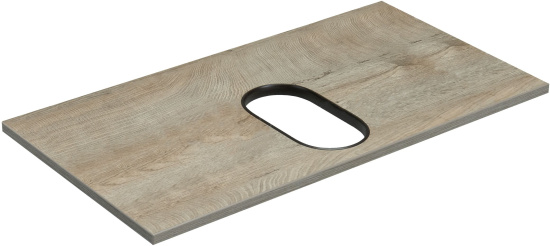 Тумба с раковиной Aquaton Лофт Фабрик 80 дуб эндгрейн со столешницей