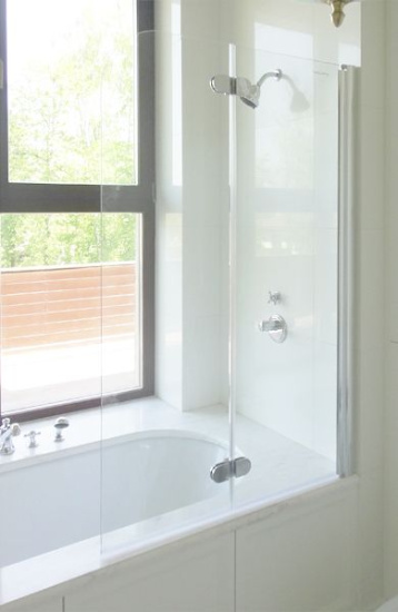 Шторка на ванну GuteWetter Lux Pearl GV-102 правая 90 см стекло бесцветное, профиль хром