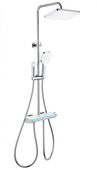 Душевая стойка Wonzon & Woghand Muse Lumia WW-B4174-CR с термостатом