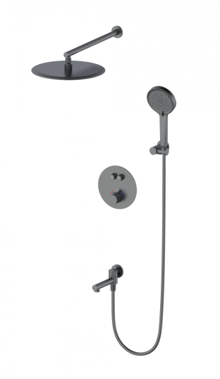 Душевая система Wonzon & Woghand Stick WW-88929010-BGM с термостатом