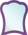 Зеркало Bellezza Грация 80 фиолетовое Зеркало Bellezza Грация 80 фиолетовое