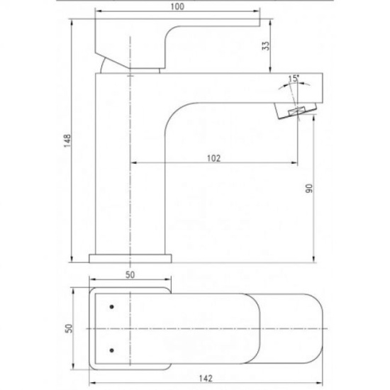 Смеситель для раковины Kaiser Zinger 35011