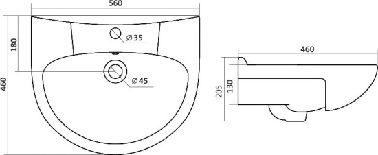 Мебель для ванной Sanstar Июнь 55