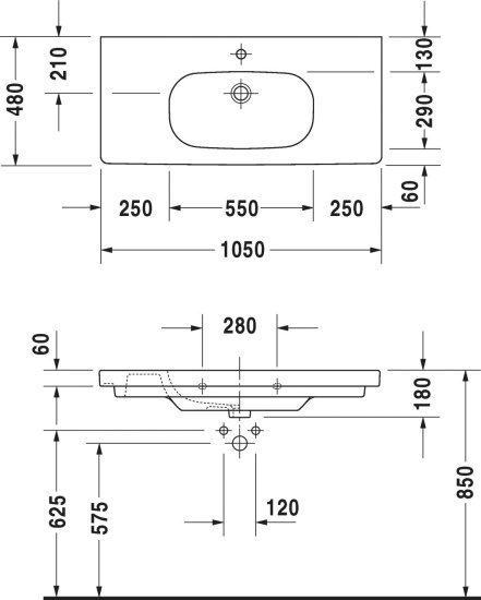 Мебель для ванной Duravit XBase 100 белая