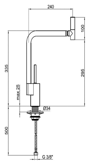 Смеситель для кухни Webert 360 TS920302 белый