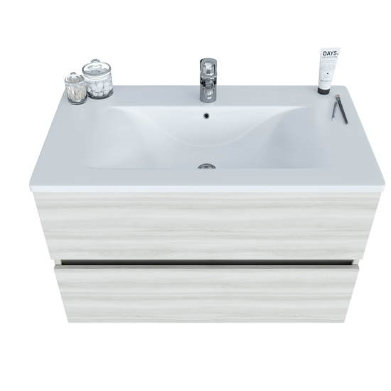 Тумба с раковиной Sanvit Кубэ-2 75 дуб