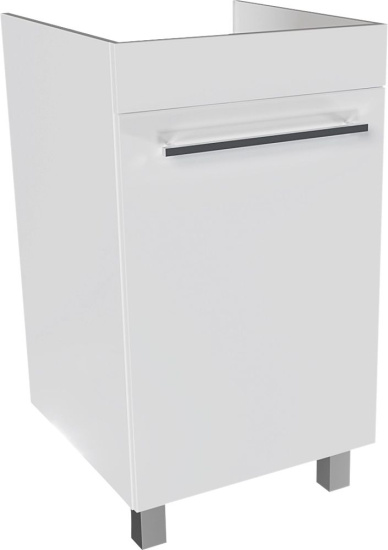 Тумба с раковиной 1MarKa Wash со столешницей, белый глянец