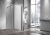 Душевая перегородка Vincea Walk-in VSW-1H900CLB 90 см, профиль матовый чёрный, стекло прозрачное