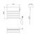 Полотенцесушитель электрический Wonzon & Woghand Essen WW-A402-BR