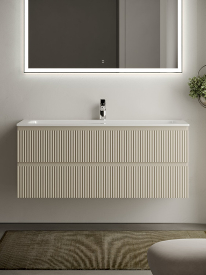 Тумба с раковиной Sancos Snob R 120 Beige Soft SNR120CE, подвесная