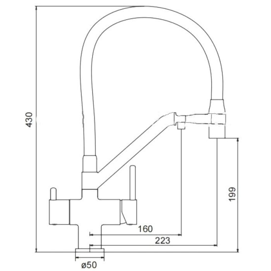 Смеситель для кухни Gappo G4398-88 белый
