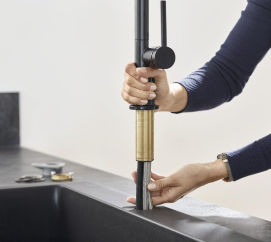 Смеситель для кухни Hansgrohe Talis M54 72804670 матовый черный