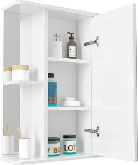 Зеркало-шкаф SanStar 60 универсальное, с полками