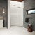 Душевая дверь в нишу Vegas Glass ZP Protec 170 04 Moru, профиль никель, стекло Moru