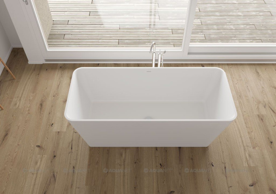 Ванна из искусственного камня Aquanet Demure TC-S03B 165x73 см. матовая