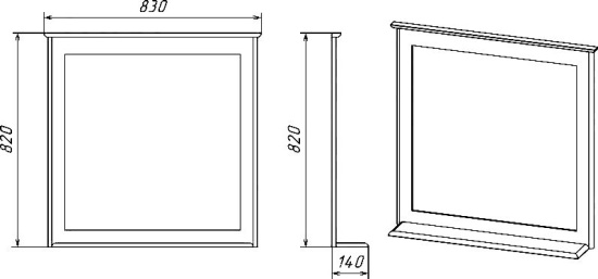 Мебель для ванной Misty Винтаж 80 дуб
