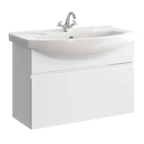 Тумба с раковиной Aqwella Rodos 85 подвесная