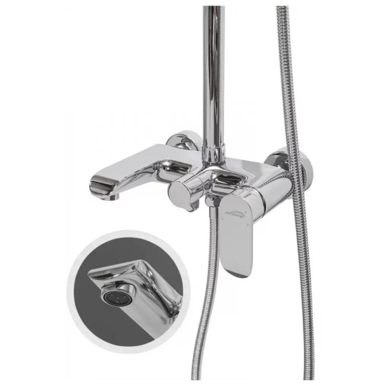 Душевая стойка Hansberge H5033C, хром