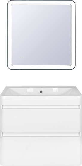 Тумба с раковиной Style Line Атлантика 80 Люкс Plus подвесная, антискрейч